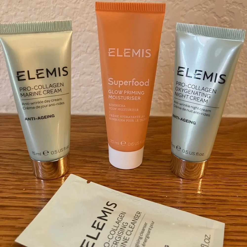 ELEMIS Pro-Collagen Travel Size 4 Piece Bundle Anti-Wrinkle Anti-Aging NEW